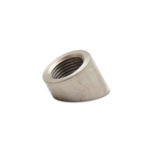 VIBRANT PERFORMANCE 30 deg angled O2 Sensor Bung, M18 x 1.5 Female Thread - 304 Stainless Steel (Bulk Pack of 100 pcs. per box)
