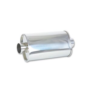 VIBRANT PERFORMANCE STREETPOWER Oval Muffler, 3.5" inlet/outlet (Center-Center)