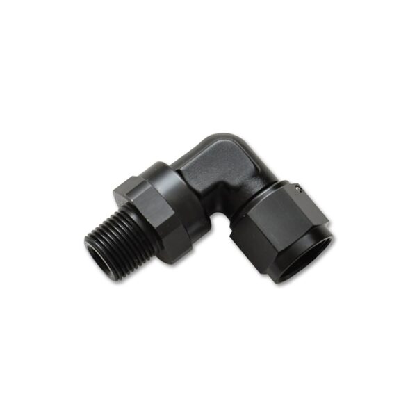 VIBRANT PERFORMANCE -8AN Female to 1/4"NPT Male Swivel 90 Degree Adapter Fitting