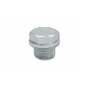 VIBRANT PERFORMANCE Hex Head O2 Bung Plug, M18 x 1.5 Male Thread, Zinc Plated Mild Steel (Bulk Pack of 5 pcs per Bag)