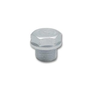 VIBRANT PERFORMANCE Hex Head O2 Bung Plug, M18 x 1.5 Male Thread, Zinc Plated Mild Steel (1 pc per Bag)