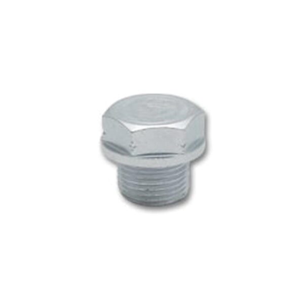 VIBRANT PERFORMANCE Hex Head O2 Bung Plug, M18 x 1.5 Male Thread, Zinc Plated Mild Steel (1 pc per Bag)