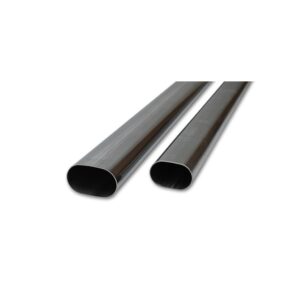 VIBRANT PERFORMANCE 4" Oval (nominal) T304 Stainless Steel Straight Tubing - 5 feet long