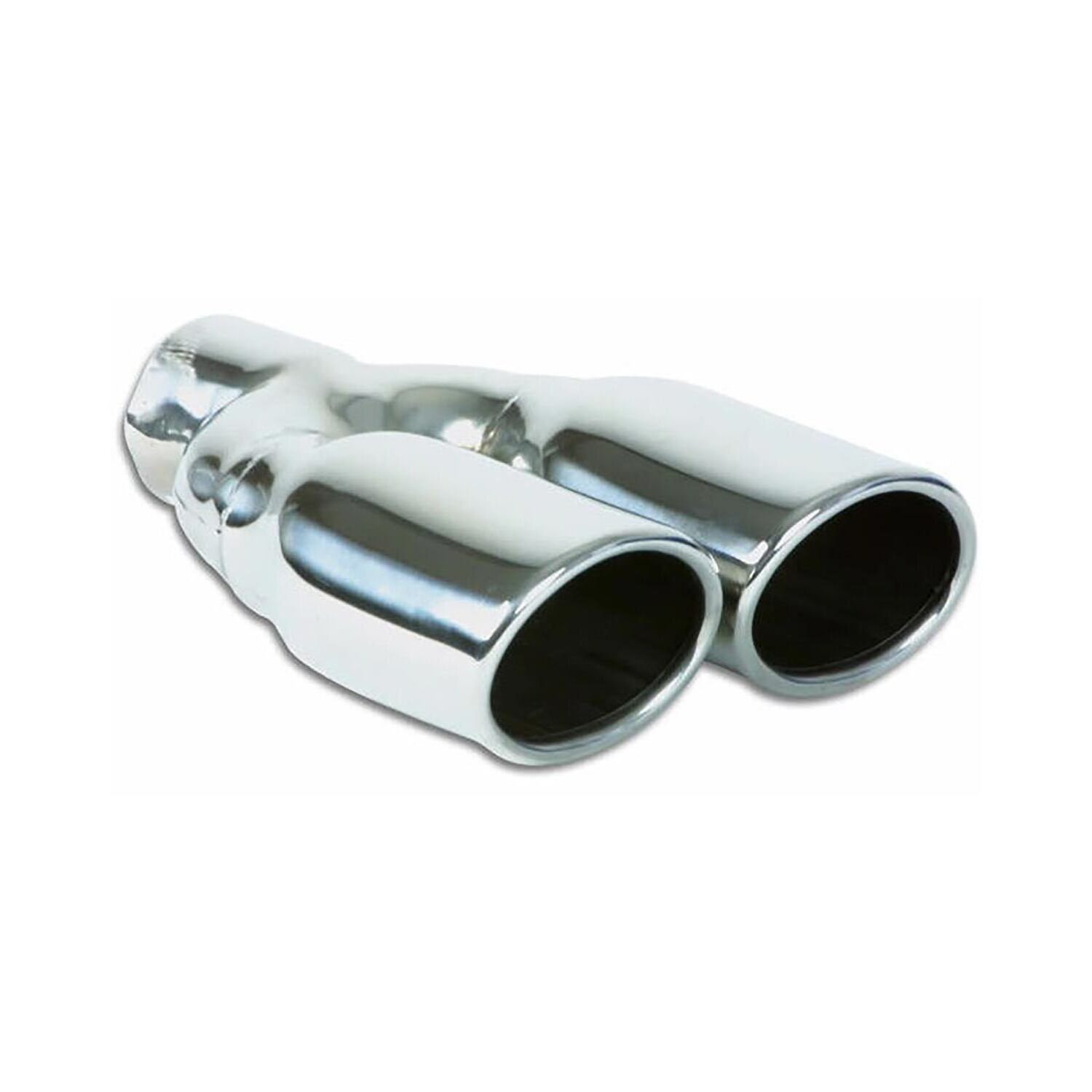 VIBRANT PERFORMANCE Dual 3.25" x 2.75" Oval Stainless Steel Tips (Single Wall, Angle Cut)
