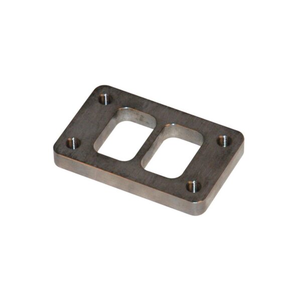 VIBRANT PERFORMANCE Divided Turbo Inlet Flange for T3, GT3271 - 1/2" thick 304 Stainless Steel