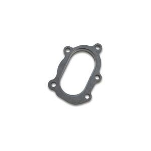 VIBRANT PERFORMANCE 5 Bolt Turbo Outlet Flange (Oval Fishmouth Opening) for GT25R/GT28R and GT3071R - 1/2" Thick 304 Stainless Steel
