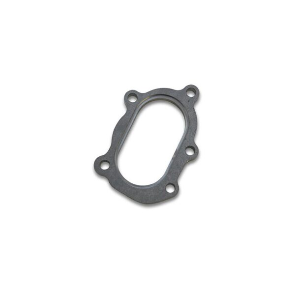 VIBRANT PERFORMANCE 5 Bolt Turbo Outlet Flange (Oval Fishmouth Opening) for GT25R/GT28R and GT3071R - 1/2" Thick 304 Stainless Steel