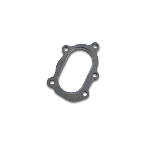 VIBRANT PERFORMANCE 5 Bolt Turbo Outlet Flange (Oval Fishmouth Opening) for GT25R/GT28R and GT3071R - 1/2" Thick Mild Steel