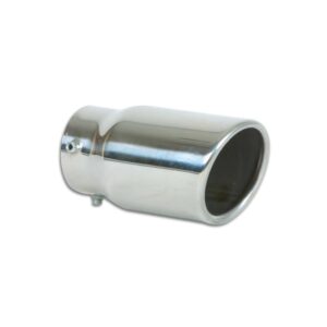 VIBRANT PERFORMANCE 3" Round Stainless Steel Bolt-On Tip (Single Wall, Angle Cut)