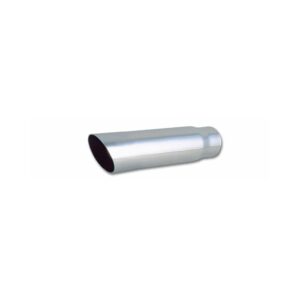 VIBRANT PERFORMANCE 3.5" Round Stainless Steel Tip (Single Wall, Angle Cut) - 3" inlet, 11" Long