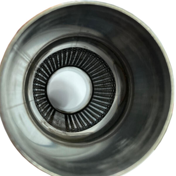 VIBRANT PERFORMANCE 3" x 12" Stainless Steel Bottle Style Exhaust Resonator - Image 2