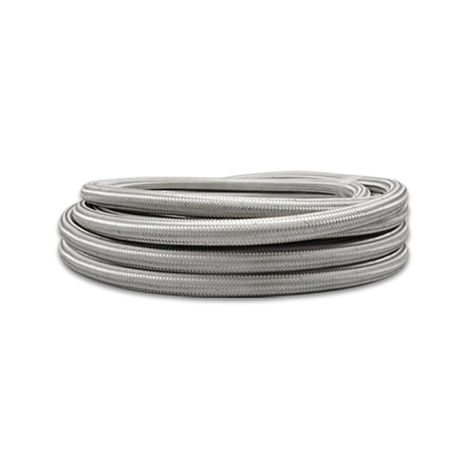 VIBRANT PERFORMANCE S.S. Braided Flex Hose with PTFE liner; -10AN (5 ft long)