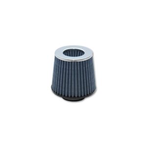 VIBRANT PERFORMANCE Open Funnel Performance Air Filter (2.5" inlet I.D.) - Chrome Cap