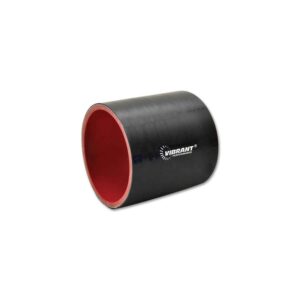 VIBRANT PERFORMANCE 4 Ply Aramid Reinforced Silicone Hose Coupling, 6" (152mm) I.D. x 3.5" Long - Gloss Black