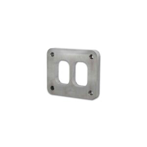 VIBRANT PERFORMANCE Divided Turbo Inlet Flange for Garrett GT4088 (model 703457-2) - 1/2" Thick 304 Stainless Steel