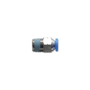 Vibrant Performance MPN 2660 male straight one-touch push-lock fitting with 1/8" NPT male thread and 5/32" (4mm) tubing port