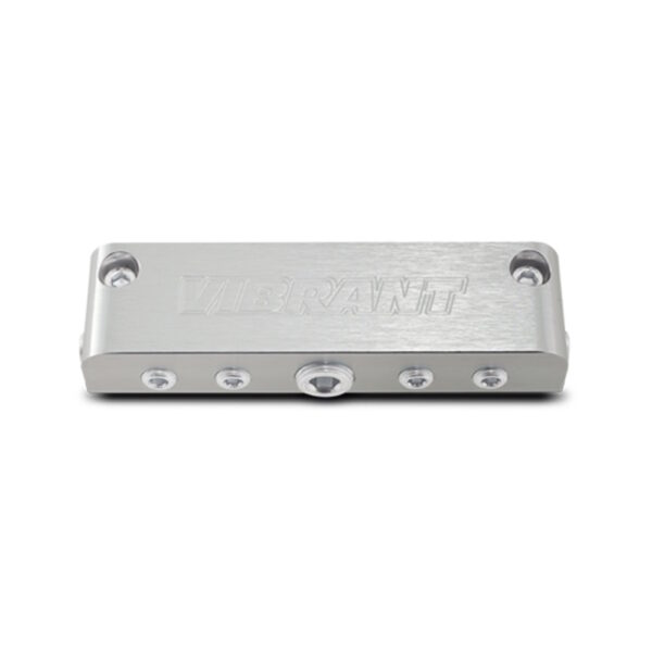 VIBRANT PERFORMANCE 6 Port Aluminium Vacuum Manifold - Anodised Silver
