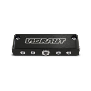 VIBRANT PERFORMANCE 6 Port Aluminium Vacuum Manifold - Anodised Black