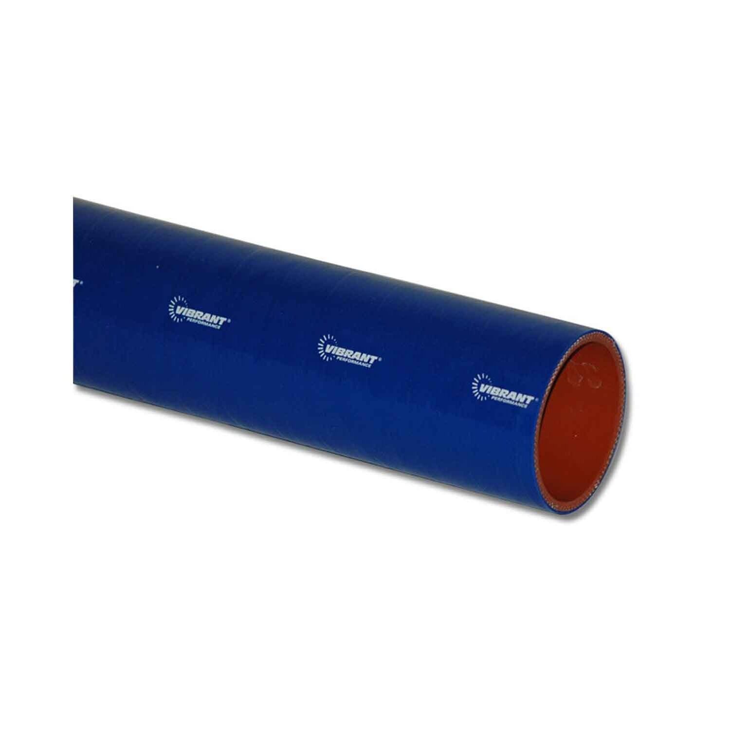 VIBRANT PERFORMANCE 4 Ply Silicone Sleeve, 2.5" I.D. x 12" Long - Blue