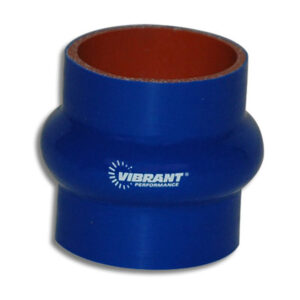 VIBRANT PERFORMANCE 4 Ply Aramid Reinforced Silicone Hump Hose, 1.5" I.D. x 3" Long - Blue