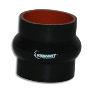 VIBRANT PERFORMANCE 4 Ply Aramid Reinforced Silicone Hump Hose, 2" I.D. x 3" Long - Black