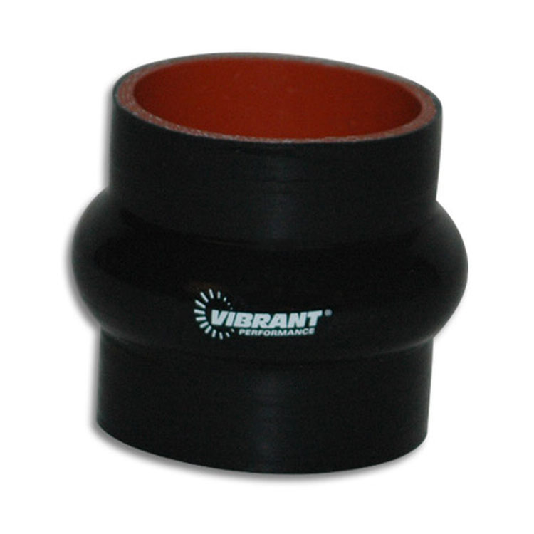 VIBRANT PERFORMANCE 4 Ply Aramid Reinforced Silicone Hump Hose, 2" I.D. x 3" Long - Black