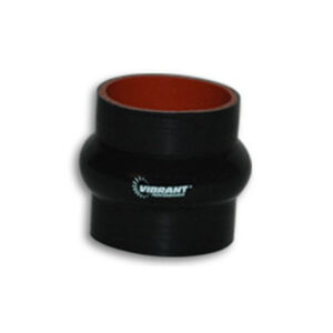 VIBRANT PERFORMANCE 4 Ply Aramid Reinforced Silicone Hump Hose, 2.25" I.D. x 3" Long - Black