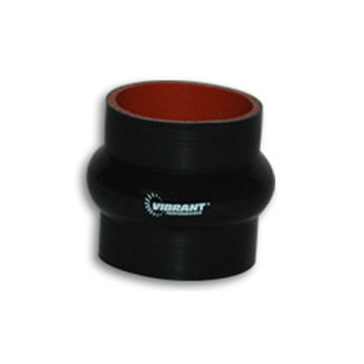 VIBRANT PERFORMANCE 4 Ply Aramid Reinforced Silicone Hump Hose, 2.75" I.D. x 3" Long - Black