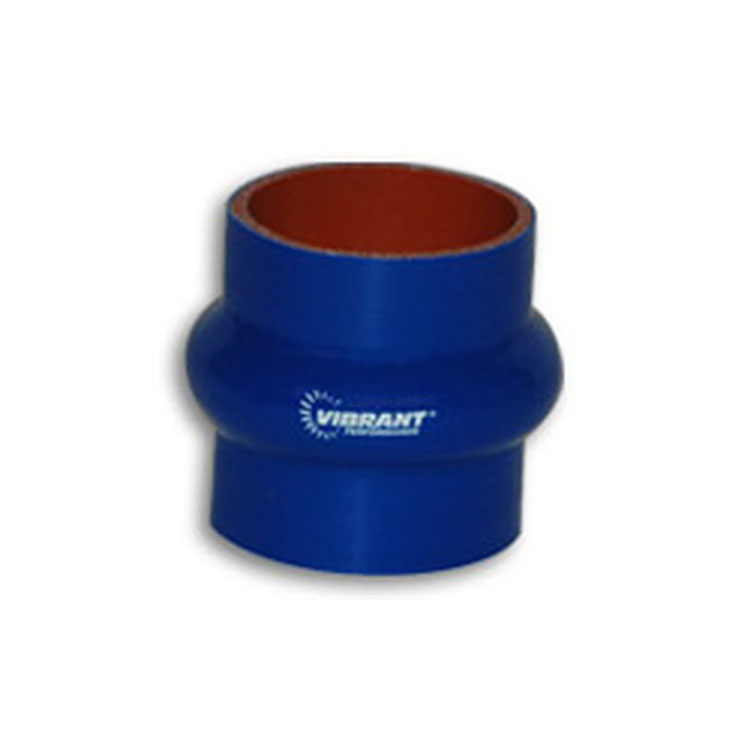 VIBRANT PERFORMANCE 4 Ply Aramid Reinforced Silicone Hump Hose, 5" I.D. x 3" Long - Blue