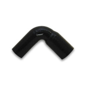 VIBRANT PERFORMANCE 4 Ply Aramid Reinforced 90 Deg. Silicone Transition Elbow Elbow, 3" ID x 4" ID x 4" Leg Length - Black