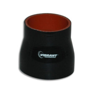 VIBRANT PERFORMANCE Reducer Coupler, 3.25" I.D. x 4.00" I.D. x 3.00" long - Black
