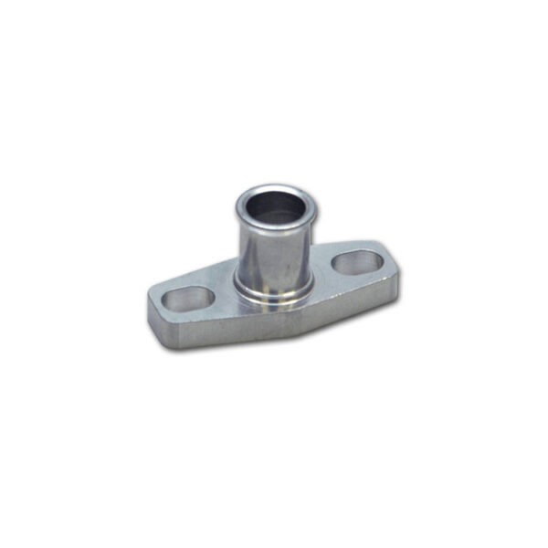 VIBRANT PERFORMANCE Oil Drain Flange (with 5/8" Male Barb) for Garrett GT3271R and Generic T3, T3/T4. T4 - Aluminium