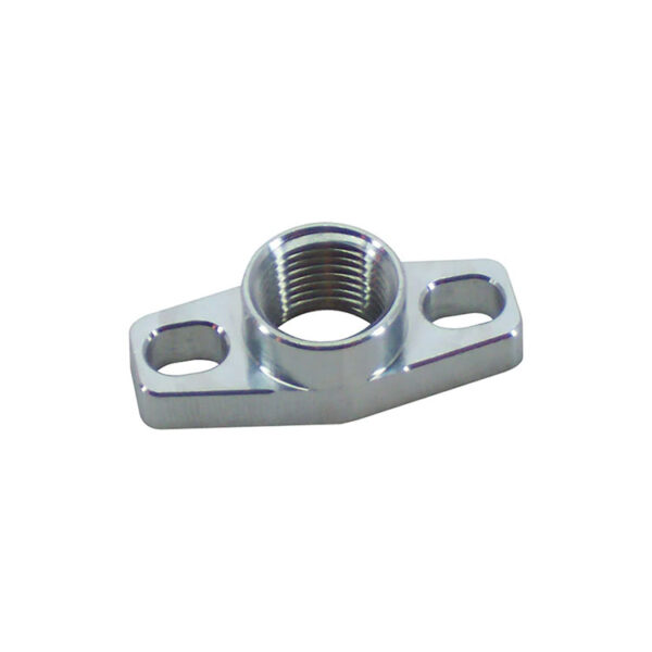 VIBRANT PERFORMANCE Oil Drain Flange (Tapped 1/2" NPT Female Thread) for GT15, GT20, GT22, GT25, GT28, GT30, GT35, Borg Warner EFR 6258, 6758, 7064, 7163, 7670 - Aluminium