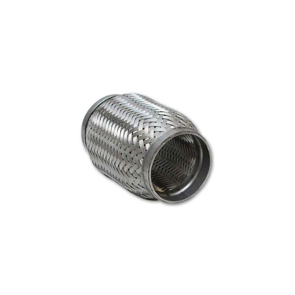 VIBRANT PERFORMANCE Standard Flex Coupling w/ Inner Braid Liner, 2.5" I.D. x 8" Overall Length