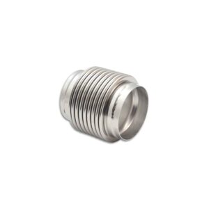 VIBRANT PERFORMANCE Bellows Assembly with Solid Liner, 3.5" I.D. x 4" Overall Length - Electropolished
