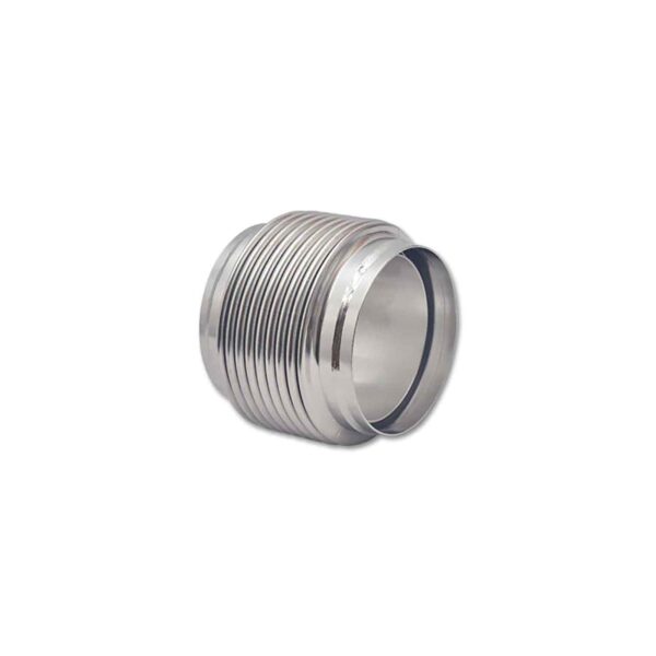 VIBRANT PERFORMANCE Bellows Assembly with Solid Liner, 4.00" I.D. x 4" Overall Length - Electropolished