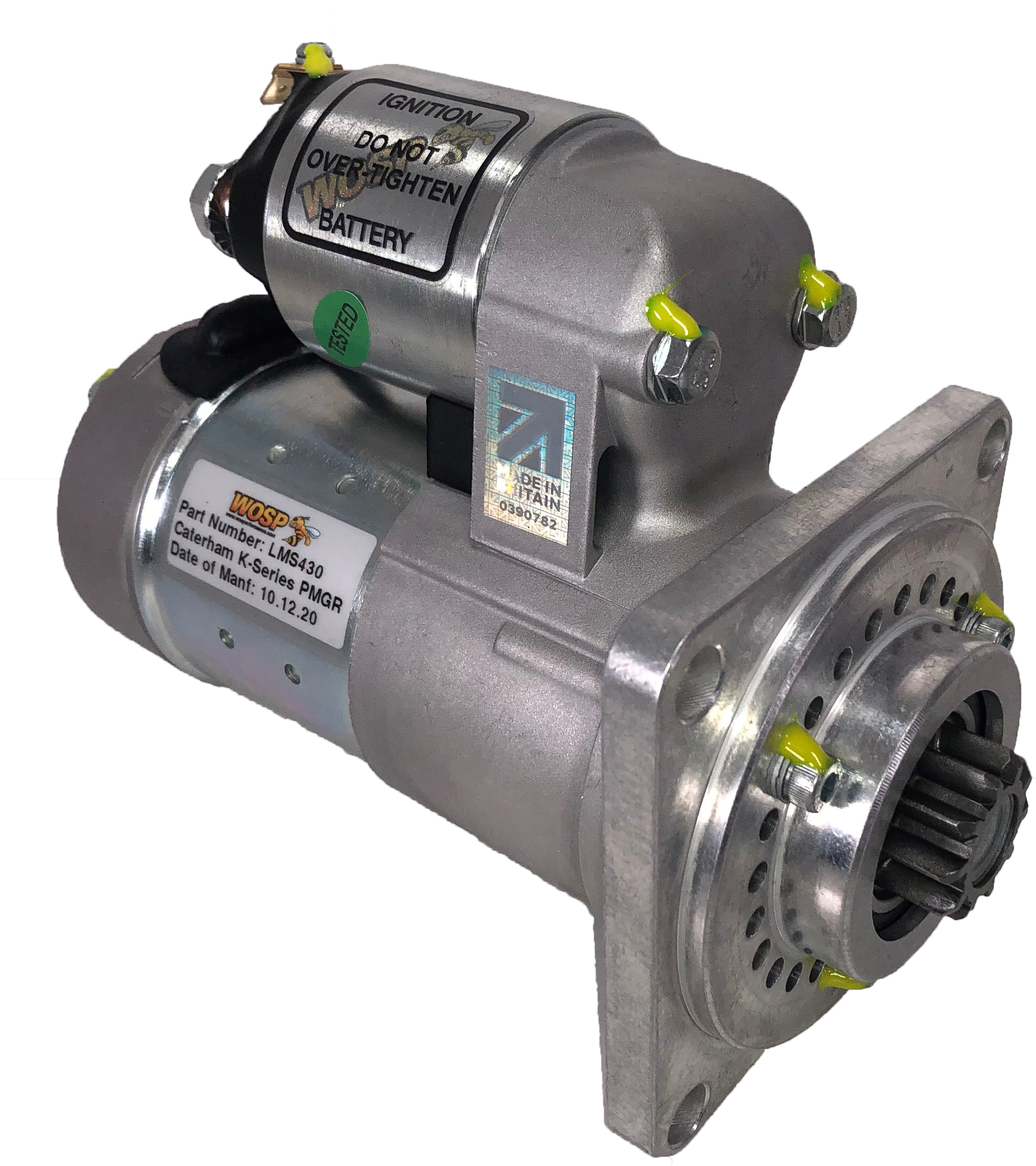 WOSP Starter Motor Caterham K-Series 1700 & Morgan +4