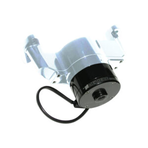 MEZIERE 12v Electric Water Pump Small Block Chevrolet (SBC), Heavy Duty Polished