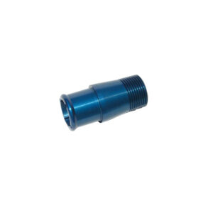 MEZIERE Cooling System Fitting 1" NPT Inlet to 1.25" Hose Blue
