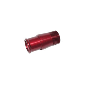 MEZIERE Cooling System Fitting 1" NPT Inlet to 1.25" Hose Red
