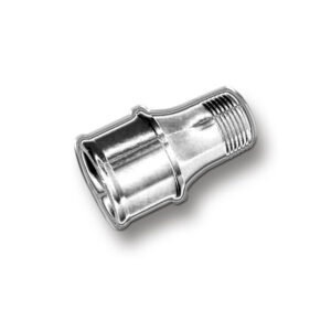 MEZIERE Cooling System Fitting 1" NPT Inlet to 1.75" Hose Chrome