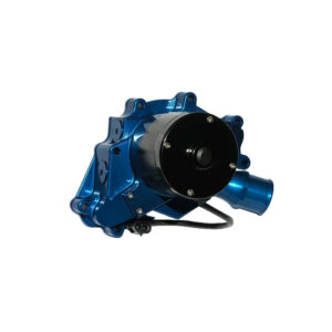 MEZIERE 12v Electric Water Pump Small Block Ford High Flow 55GPM Blue