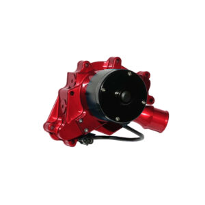 MEZIERE 12v Electric Water Pump Small Block Ford High Flow 55GPM Red