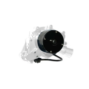 MEZIERE 12v Electric Water Pump Small Block Ford High Flow 55GPM Polished