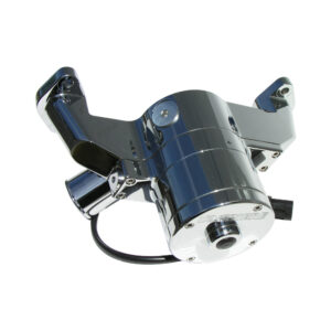 MEZIERE 12v Electric Water Pump Big Block Chevy High Flow 55GPM Chrome Trans Pan
