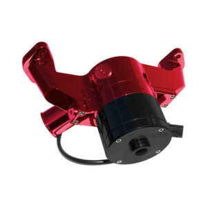 MEZIERE 12v Electric Water Pump Big Block Chevy High Flow 55GPM Red Trans Pan