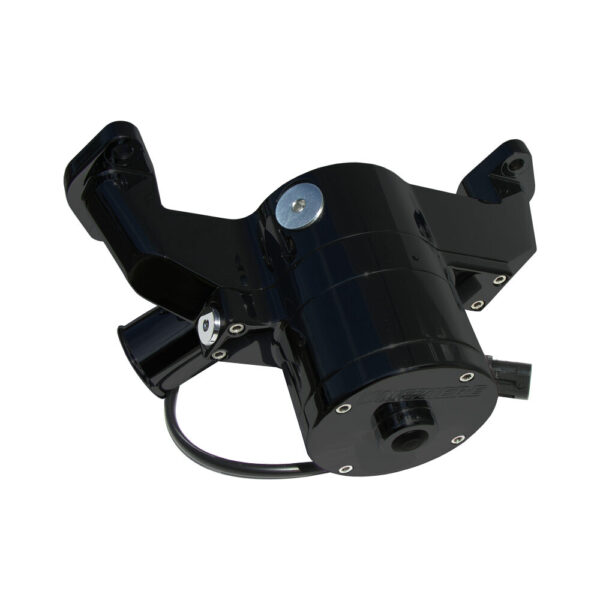 MEZIERE 12v Electric Water Pump Big Block Chevy High Flow 55GPM Black Trans Pan