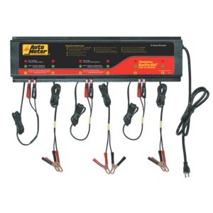 AUTOMETER 6 Station Charger, 5 Amps/Station, 120V, Agm
