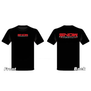 SNOW PERFORMANCE Snow T-Shirt Black with Color Logo (Large)