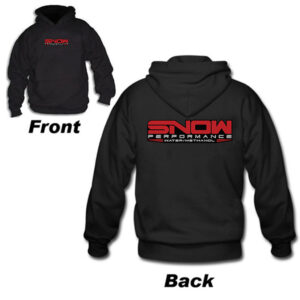 SNOW PERFORMANCE Snow Hoodie Black with Color Logo (Large)